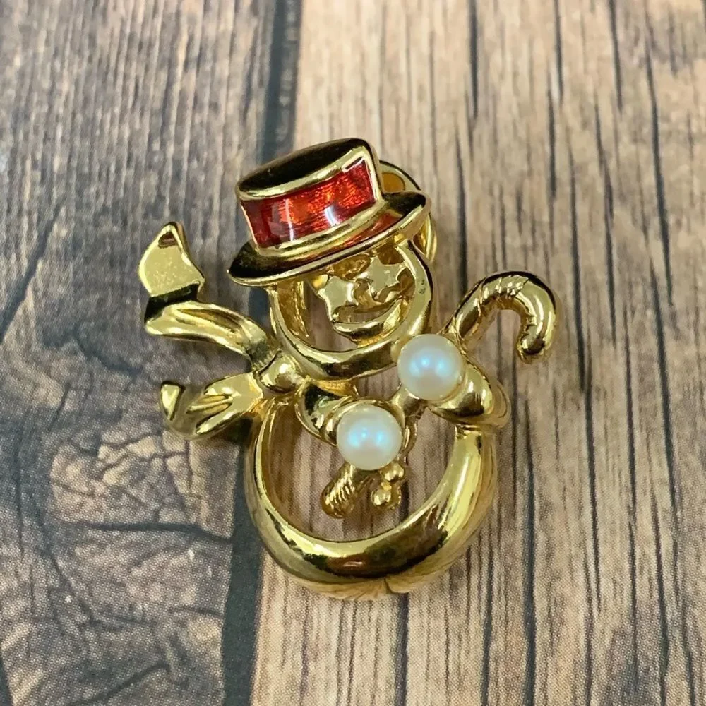 Snowman Straight Back Pin‎